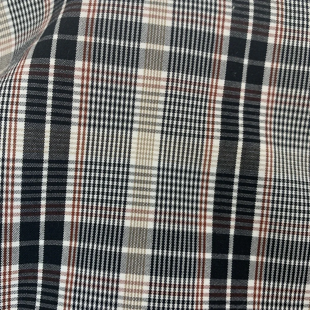 Banana Republic Plaid Dress Shirt 15-15.50 Slim Fit Non Iron 100% Cotton